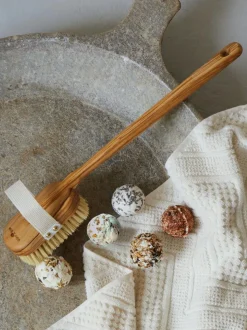 Badebürste aus Olivenholz, ca. 39 cm