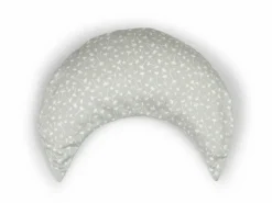 Überzug für Mondkissen, Julie blaugrau, 40 x 30 cm, 100 % Baumwolle, GOTS