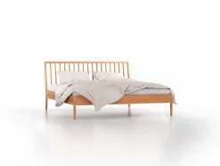 Bett Almeno mit Sprossen - Betthaupt vertikal, 180 x 200 cm, Buche
