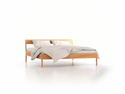 Bett Almeno mit Steg - Betthaupt, 180 x 200, Buche