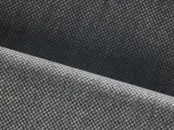 Bett Lorea mit Polsterbetthaupt, 160 x 200 cm, Wollstoff Elverum Mocca (73), Eiche