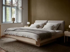 Bettkasten Almara, B 120 x T 69,2 x H 18,5 cm, Buche