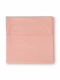 Betttuch EDNA, pfirsich, 160 x 260 cm, 100 % Baumwolle, Perkal, GOTS