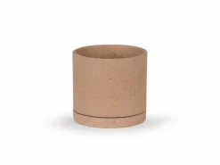 Blumentopf aus Steingut, natur, 11,5 x 10,5 cm