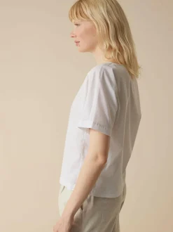 Bluse aus Bio-Baumwolle, 82 safari sprenkeldruck, 38, GOTS