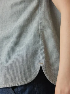 Bluse aus Bio-Baumwolle, 74 streif blau-weiss, 40, GOTS