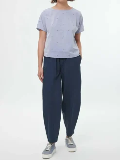 Bluse aus Bio-Baumwolle, 88 vintage-tupfen, 38, GOTS