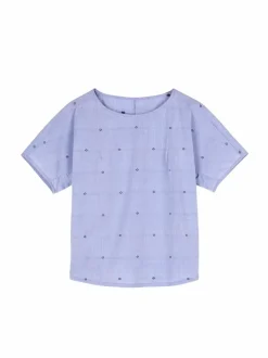 Bluse aus Bio-Baumwolle, 88 vintage-tupfen, 38, GOTS