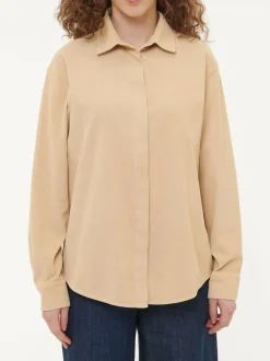 Bluse aus Bio-Baumwolle, 18 weizen, 38, GOTS