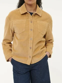 Blusenjacke Cord aus Bio-Baumwolle, 18 weizen, 38, GOTS