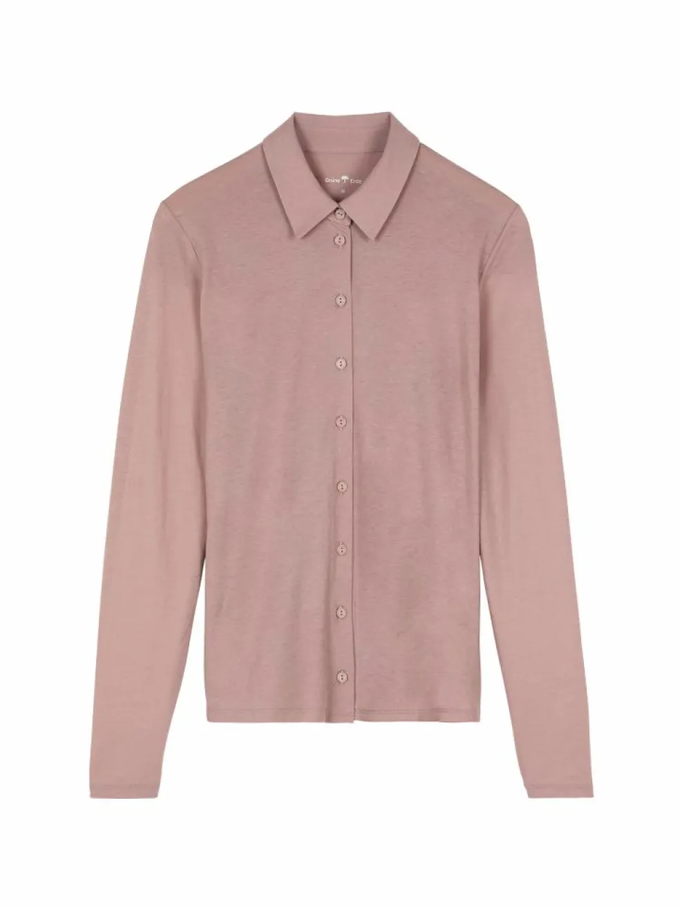 Blusenshirt Langarm aus Bio Baumwolle, 72 rosenholz, 38