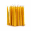 Christbaumkerzen aus Bienenwachs, 12 x 1,3 cm, 26 Stk. Natur