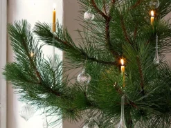 Christbaumkerzen aus Bienenwachs, 12 x 1,3 cm, 26 Stk. Natur