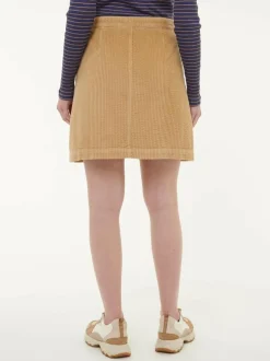 Cordrock aus Bio-Baumwolle, 18 weizen, 38, GOTS