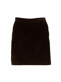 Cordrock aus Bio-Baumwolle, 95 kakao, 38, GOTS