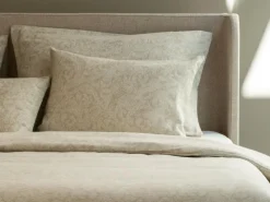 Deckenüberzug CAMILLO, sand, 140 x 200 cm, 100 % Baumwolle, Jacquard, GOTS