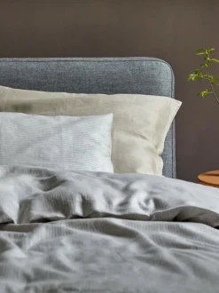 Deckenüberzug CHARLOTTE, silbergrau, 140 x 200 cm, 100 % Leinen, GOTS