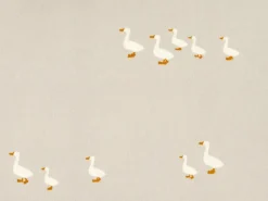 Deckenüberzug FREDERIK, sand, 80 x 80 cm, 100 % Baumwolle, Satin, GOTS