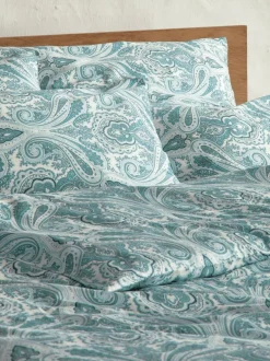 Deckenüberzug PRISKA, pazifik, 140 x 200 cm, 100 % Baumwolle, Satin, GOTS