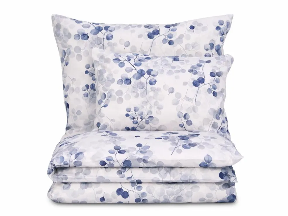 Deckenüberzug SONDRA, indigo, 140 x 200 cm, 100 % Baumwolle, Satin, GOTS