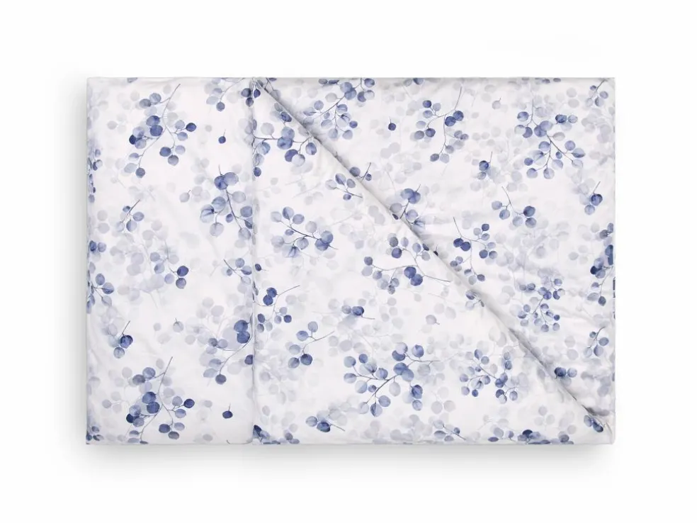 Deckenüberzug SONDRA, indigo, 140 x 200 cm, 100 % Baumwolle, Satin, GOTS