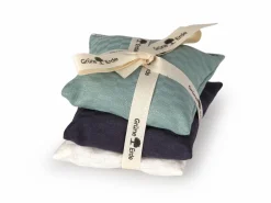 3er-Set Lavendelkissen, 8 x 8 cm, Füllung: 100 % Lavendel, Lavendel kbA