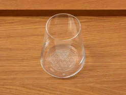 6er-Set Wasser- & Saftglas Blume des Lebens, H 10 cm, ø 8,5 cm, 380 ml