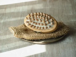 Flachs-Massagehandschuh ca. 23 x 12 cm