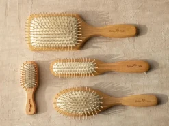 Haarbürste länglich, ca. 21 cm, Buchenholz, Naturkautschuk