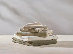 Handtuch ANEA beige, 50 x 100 cm, 100 % Baumwolle, GOTS