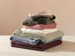 Handtuch ANEA beige, 50 x 100 cm, 100 % Baumwolle, GOTS