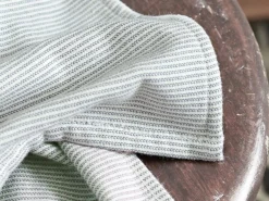 Handtuch, graphit gestreift, 50 x 100 cm, 100 % Baumwolle, GOTS