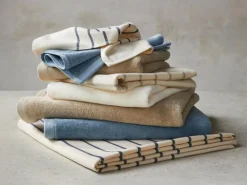 Handtuch JULS Pur, natur/sesam, 50 x 100 cm, 100 % Baumwolle, GOTS