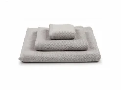 Handtuch Perlfang, silbergrau, 50 x 100 cm, 100 % Baumwolle, GOTS