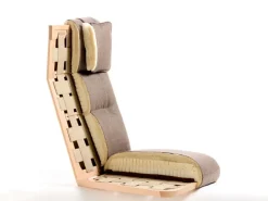 Hochlehner Ketil inkl. Nackenkissen, Wollstoff Tano Natur (79), Buche