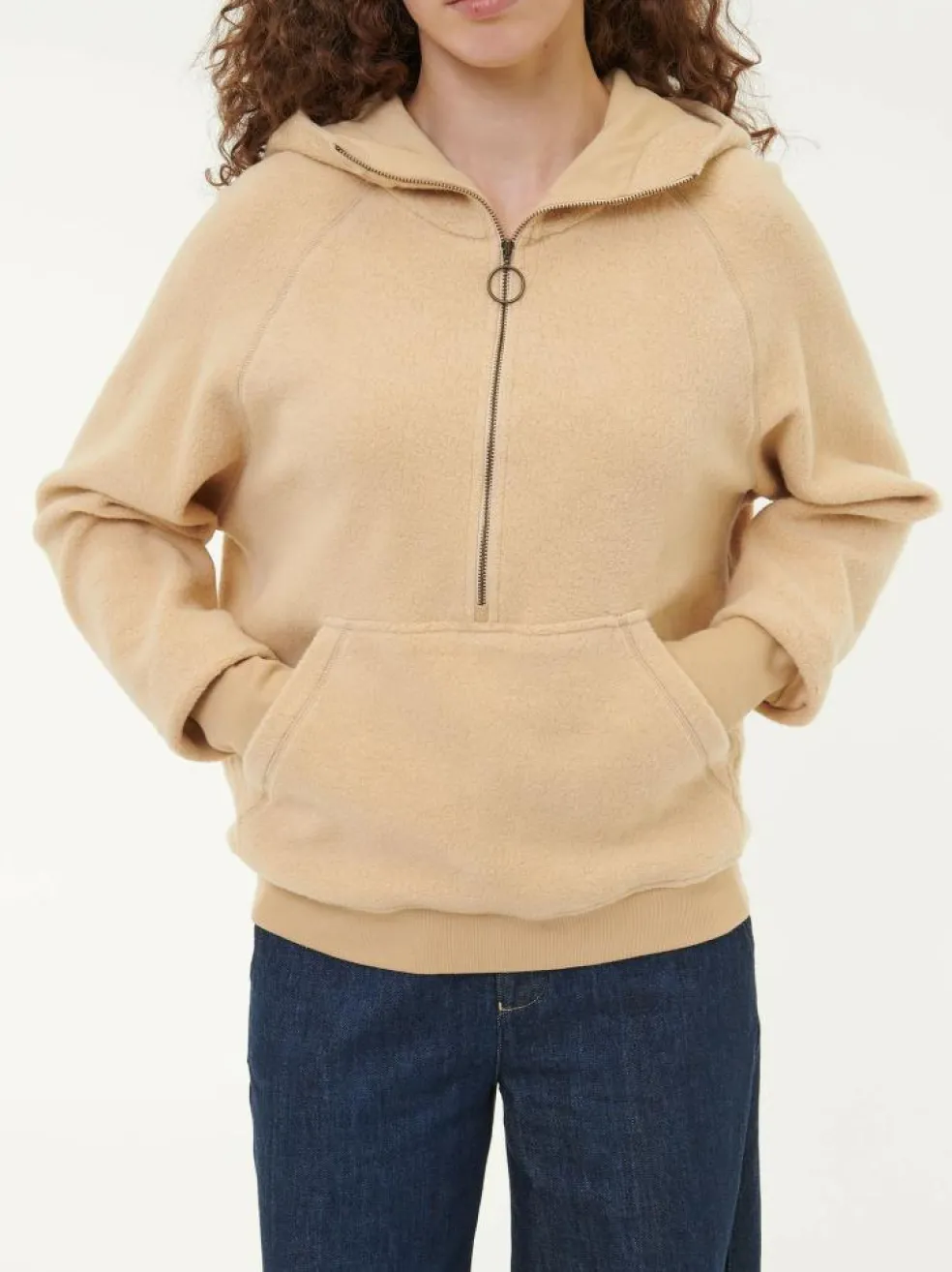 Hoody aus Bio-Baumwolle, 57 caramel, S, GOTS