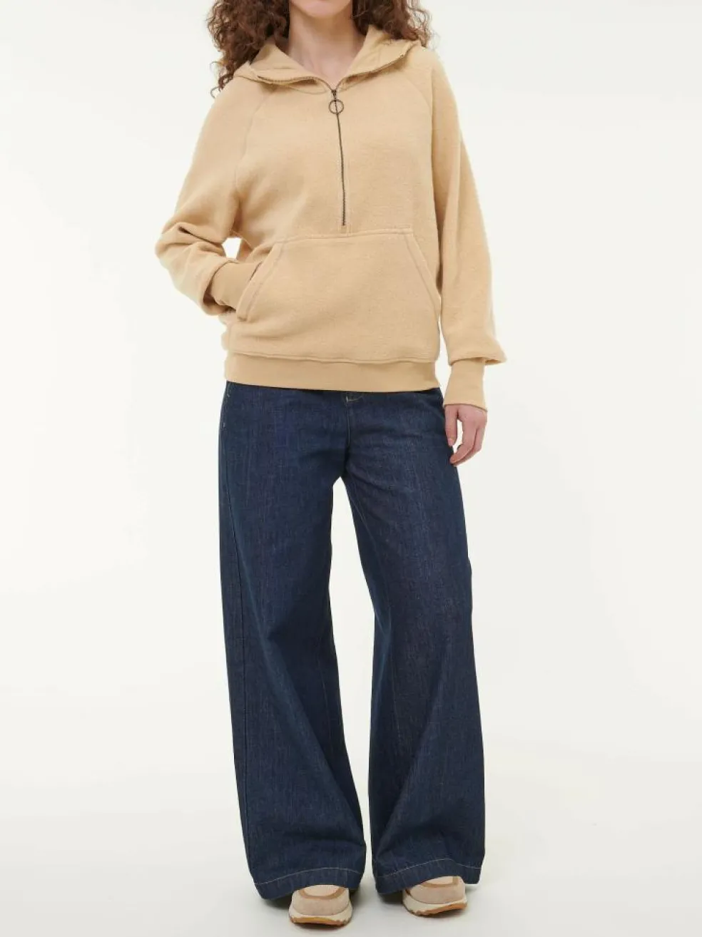 Hoody aus Bio-Baumwolle, 57 caramel, S, GOTS