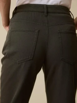 Hose aus Bio-Baumwolle, 49 black olive, 38, GOTS