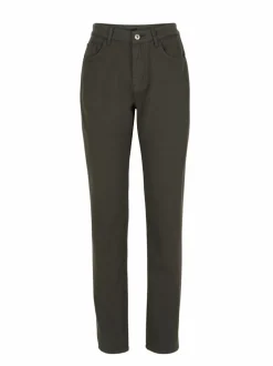 Hose aus Bio-Baumwolle, 49 black olive, 38, GOTS