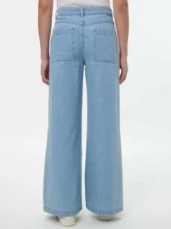 Hose aus Bio-Baumwolle, 34 light blue denim, 38, GOTS