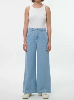 Hose aus Bio-Baumwolle, 34 light blue denim, 36, GOTS