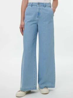 Hose aus Bio-Baumwolle, 34 light blue denim, 36, GOTS