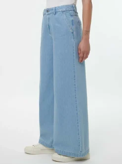 Hose aus Bio-Baumwolle, 34 light blue denim, 36, GOTS