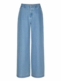 Hose aus Bio-Baumwolle, 34 light blue denim, 36, GOTS