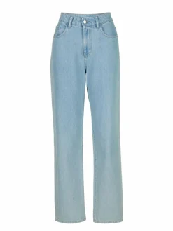 Jeans straight, 100 % Bio-Baumwolle, 34 light blue denim, 38, GOTS