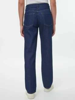 Jeans straight, 100 % Bio-Baumwolle, 36 dark denim, 36, GOTS