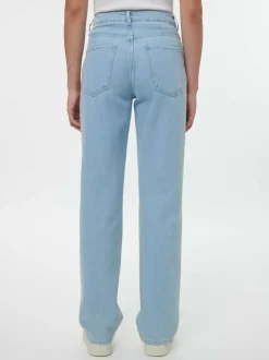 Jeans straight, 100 % Bio-Baumwolle, 34 light blue denim, 36, GOTS