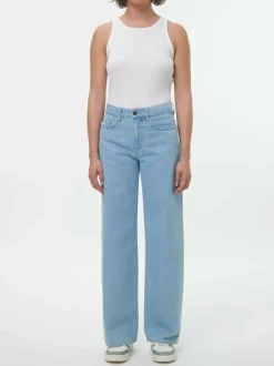 Jeans weites Bein, 100% Bio-Baumwolle, 34 light blue denim, 36, GOTS