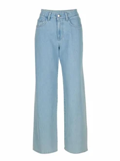 Jeans weites Bein, 100% Bio-Baumwolle, 34 light blue denim, 36, GOTS