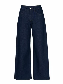 Jeans weites Bein, 100% Bio-Baumwolle, 36 dark denim, 36, GOTS